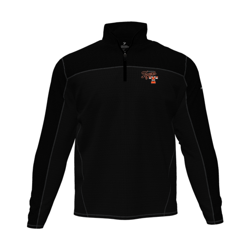 [CUS-DFW-QTRZ-PER-LSL-BLK-AS-LOGO2] Quarter Zip Pullover (Adult S, Black, Logo 2)