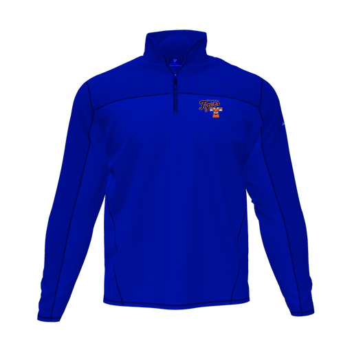 [CUS-DFW-QTRZ-PER-LSL-RYL-AS-LOGO2] Quarter Zip Pullover (Adult S, Royal, Logo 2)