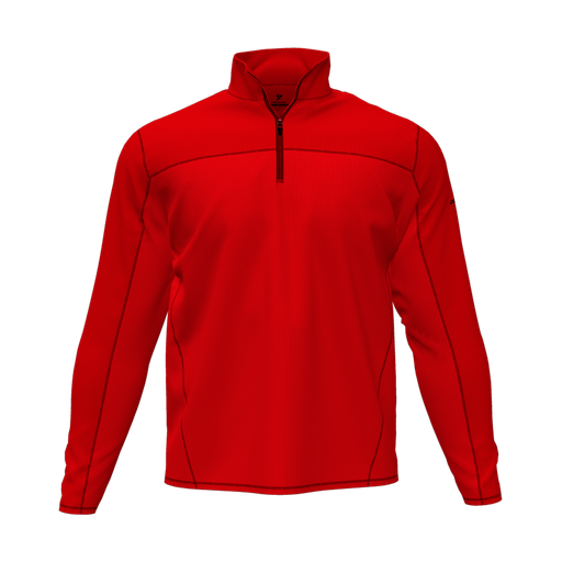 [DFW-QTRZ-PER-LSL-RED-AS] Quarter Zip Pullover (Adult S, Red, None)