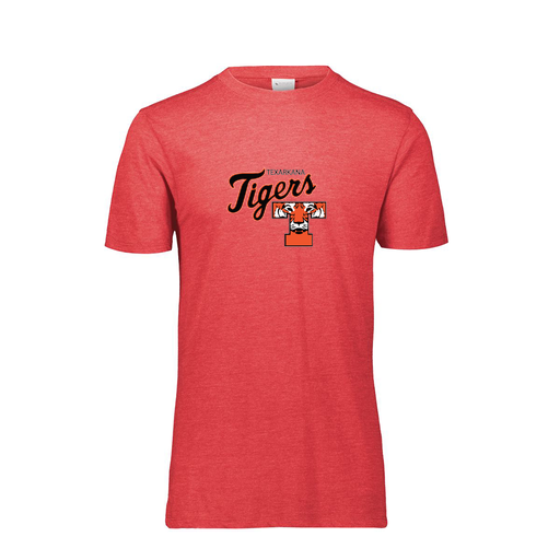 [FTSCUBRD-YS-LOGO2] Decker Youth Tri-Blend T-Shirt - Short Sleeve (Youth S, Red, Logo 2)