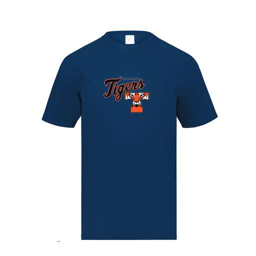 [2791.065.S-LOGO2] Youth Smooth Sport T-Shirt (Youth S, Navy, Logo 2)