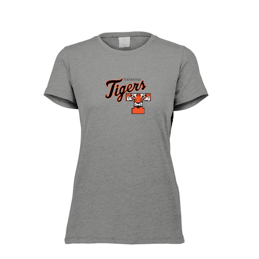 [FTSCUBGY-FAXS-LOGO2] Decker Women's Tri-Blend T-Shirt - Short Sleeve (Female Adult XS, Gray, Logo 2)
