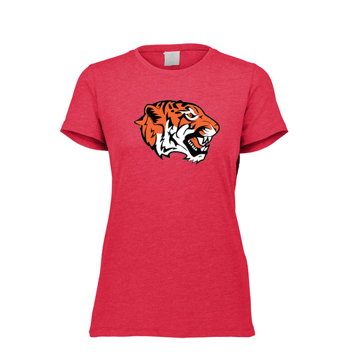 [FTSCUBRD-FAXS-LOGO1] Decker Women's Tri-Blend T-Shirt - Short Sleeve (Female Adult XS, Red, Logo 1)
