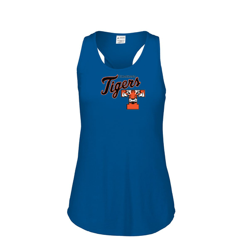 [3078.U55.S-LOGO2] Ladies Tri Blend Tank Top (Female Adult S, Royal, Logo 2)