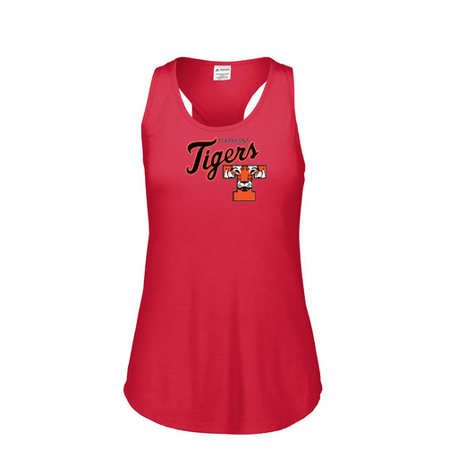 [3078.V96.S-LOGO2] Ladies Tri Blend Tank Top (Female Adult S, Red, Logo 2)