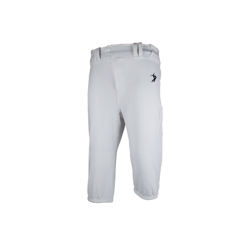 [DUN-BBPT-PER-KNR-WH-YXS-NEL] Sharkskin Pro Baseball Pants - Knicker (Youth XS, White)