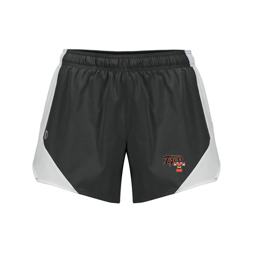 [229489.420.S-LOGO2] Girls Olympus Shorts (Female Youth S, Black, Logo 2)