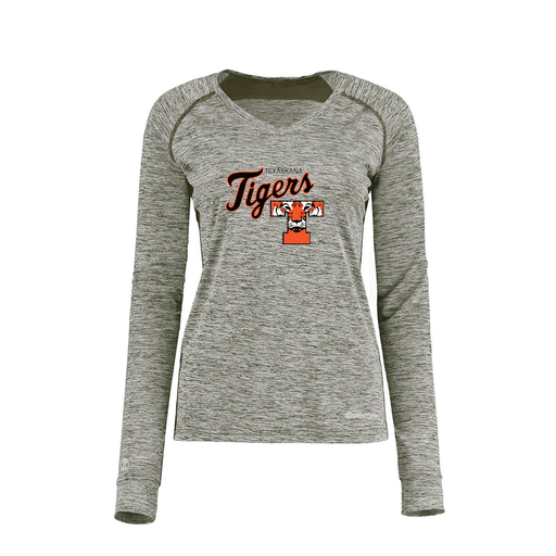 [222770.K94.XS-LOGO2] Ladies Electric Long Sleeve Shirt (Female Adult XS, Gray, Logo 2)