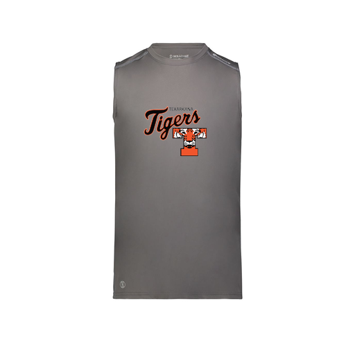 [222593.98D.S-LOGO2] Men's CoolDry TankTop (Adult S, Gray, Logo 2)