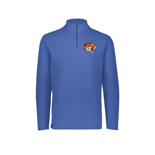 [6863.060.XS-LOGO1] Men's MicroFleece 1/4 Zip Pullover (Adult XS, Royal, Logo 1)