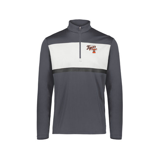 [222691.F52.S-LOGO2] Youth Bold 1/4 Zip Pullover (Youth S, Gray, Logo 2)