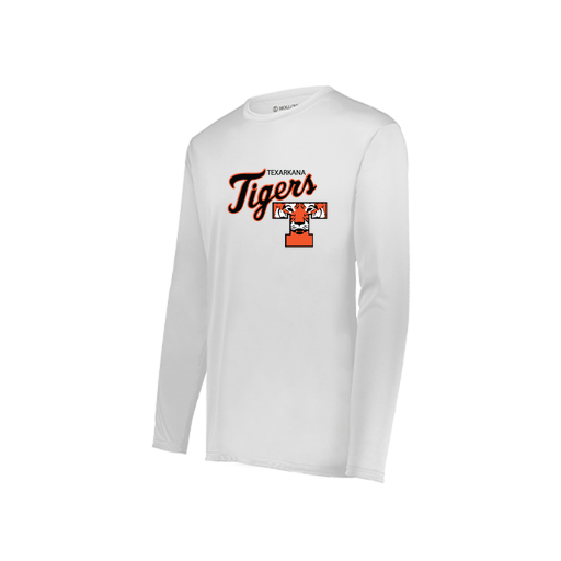 [222822.005.XS-LOGO2] Men's LS Smooth Sport Shirt (Adult XS, White, Logo 2)