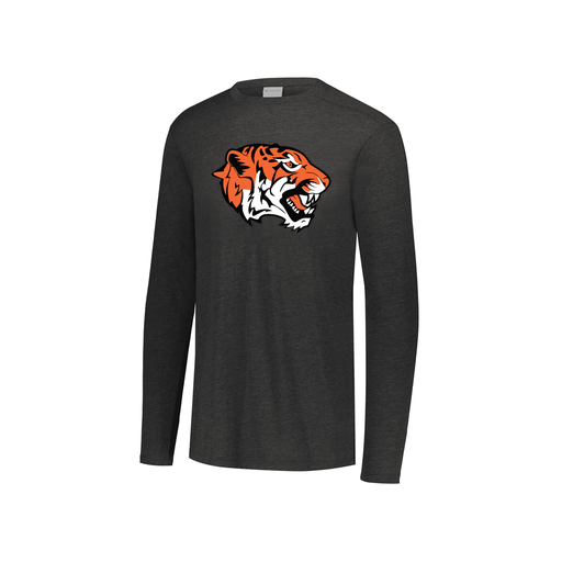 [FTLCUBBK-YS-LOGO1] Decker Youth Tri-Blend T-Shirt - Long Sleeve (Youth S, Black, Logo 1)