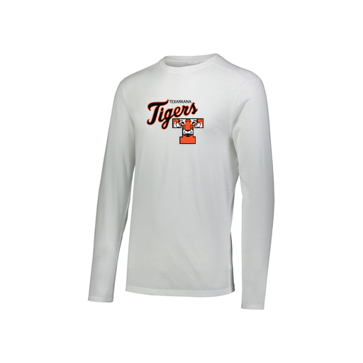 [FTLCUBWH-YS-LOGO2] Decker Youth Tri-Blend T-Shirt - Long Sleeve (Youth S, White, Logo 2)