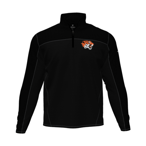 [CUS-DFW-QTRZ-PER-LSL-BLK-AS-LOGO1] Quarter Zip Pullover (Adult S, Black, Logo 1)