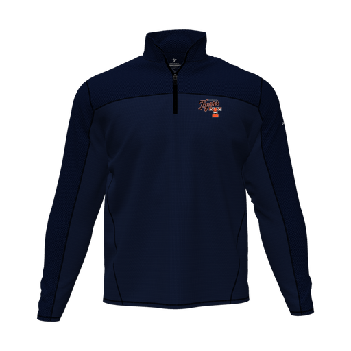 [CUS-DFW-QTRZ-PER-LSL-NVY-AS-LOGO2] Quarter Zip Pullover (Adult S, Navy, Logo 2)