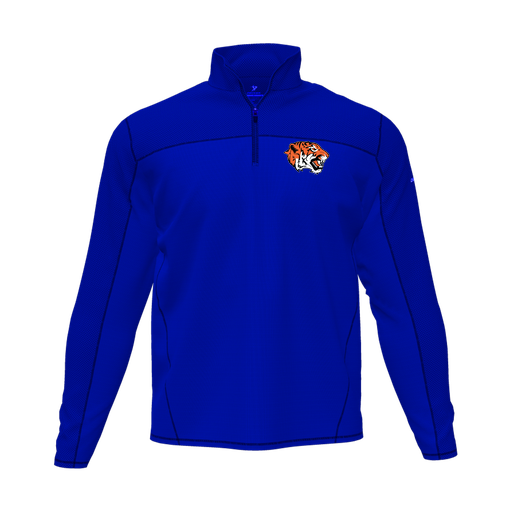 [CUS-DFW-QTRZ-PER-LSL-RYL-AS-LOGO1] Quarter Zip Pullover (Adult S, Royal, Logo 1)