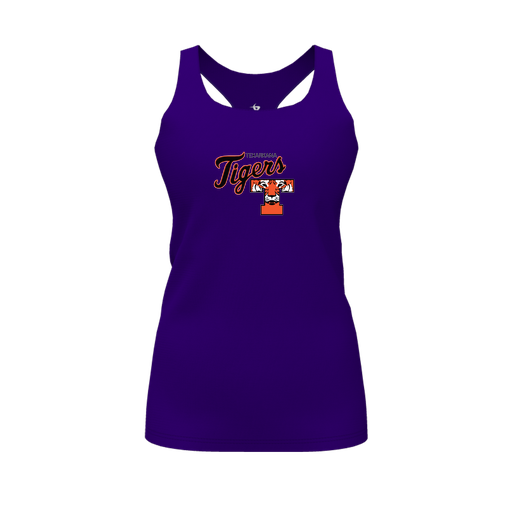 [CUS-DFW-RCBK-PER-PUR-FYS-LOGO2] Racerback Tank Top (Female Youth S, Purple, Logo 2)