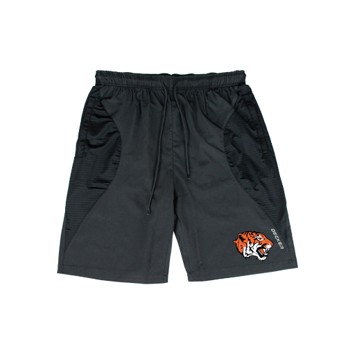 [CUS-DFW-SHOR-PER-CRV-BLK-YXXS-LOGO1] Shorts (Curve Shorts) (Youth XXS, Black, Logo 1)