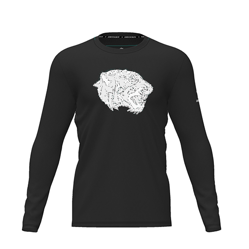 [CUS-DRIF-TEES-PER-CNK-LSL-BLK-YXS-LOGO1] Dri Fit Performance T-Shirt (Youth XS, Black, Logo 1, Long Sleeve)