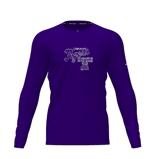 [FTLCDFPP-YXS-LOGO2] Dri Fit Performance T-Shirt (Youth XS, Purple, Logo 2, Long Sleeve)