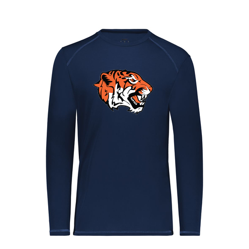 [6845.065.S-LOGO1] Men's SoftTouch Long Sleeve (Adult S, Navy, Logo 1)