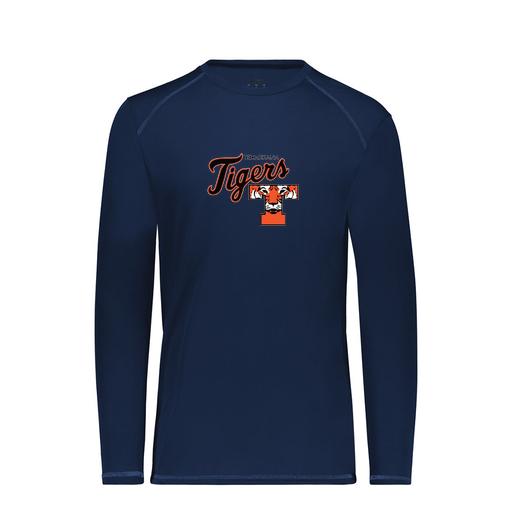 [6845.065.S-LOGO2] Men's SoftTouch Long Sleeve (Adult S, Navy, Logo 2)