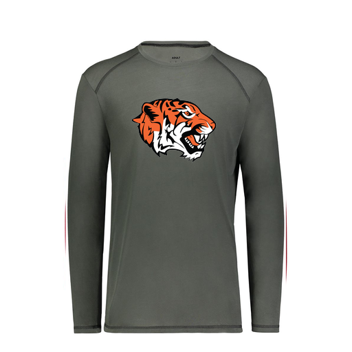 [6845.98D.S-LOGO1] Men's SoftTouch Long Sleeve (Adult S, Gray, Logo 1)