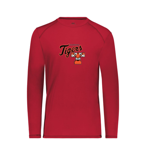 [6845.083.S-LOGO2] Men's SoftTouch Long Sleeve (Adult S, Red, Logo 2)