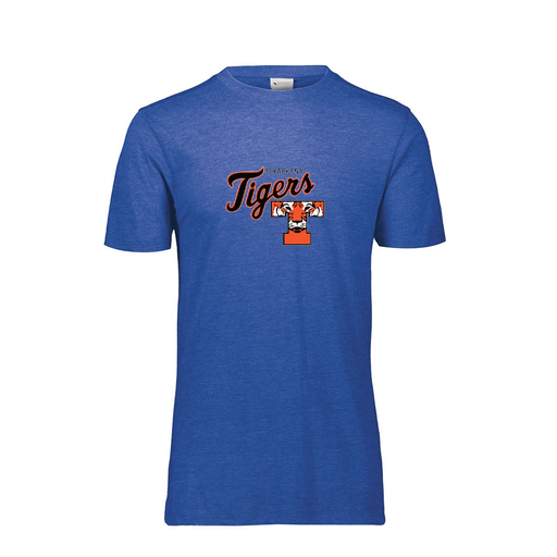 [FTSCUBRY-YS-LOGO2] Decker Youth Tri-Blend T-Shirt - Short Sleeve (Youth S, Royal, Logo 2)
