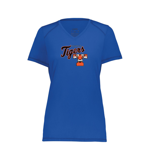 [6844.060.XS-LOGO2] Women's SoftTouch Short Sleeve (Female Adult XS, Royal, Logo 2)