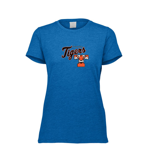 [FTSCUBRY-FAXS-LOGO2] Decker Women's Tri-Blend T-Shirt - Short Sleeve (Female Adult XS, Royal, Logo 2)