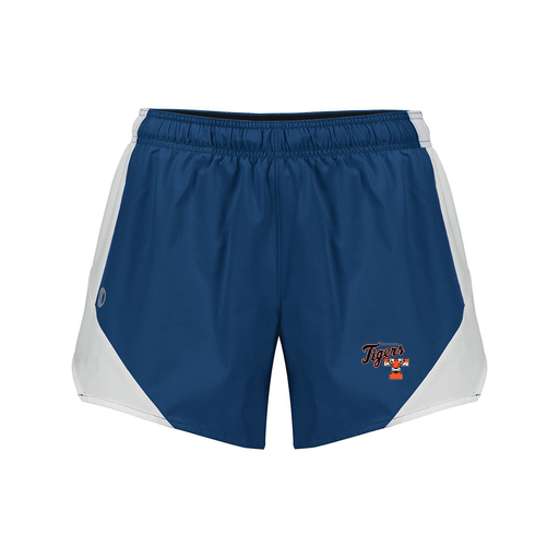 [229489.H03.S-LOGO2] Girls Olympus Shorts (Female Youth S, Navy, Logo 2)