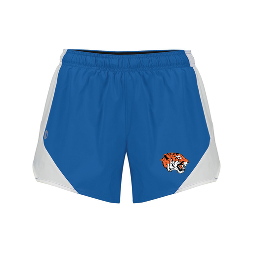 [229489.H02.S-LOGO1] Girls Olympus Shorts (Female Youth S, Royal, Logo 1)