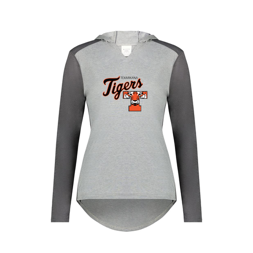 [6902.30V.XS-LOGO2] Ladies Vintage Hoodie (Female Adult XS, Gray, Logo 2)
