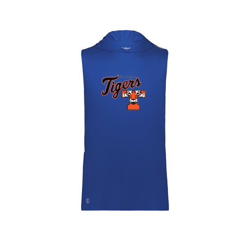 [222590.060.XS-LOGO2] Men's CoolDry Sleeveless Hoodie (Adult XS, Royal, Logo 2)