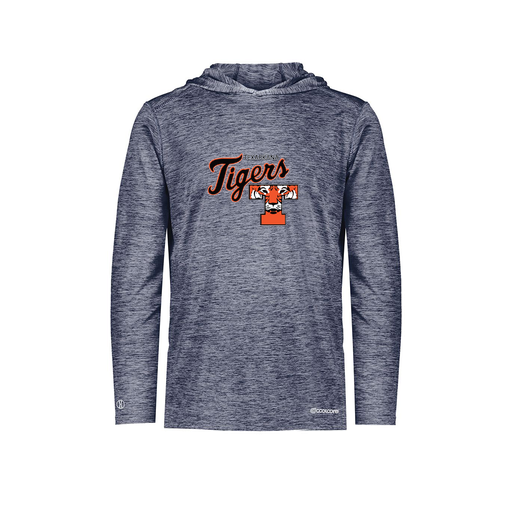 [FOLHCGNV-AS-LOGO2] Decker Men's Charge Hoodie (Adult S, Navy, Logo 2)