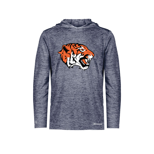 [FOLHCGNV-YS-LOGO1] Decker Youth Charge Hoodie (Youth S, Navy, Logo 1)