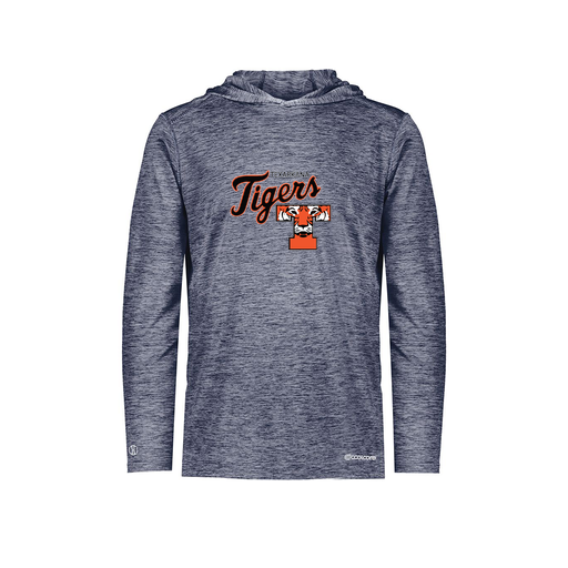 [FOLHCGNV-YS-LOGO2] Decker Youth Charge Hoodie (Youth S, Navy, Logo 2)