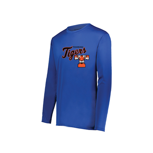 [222822.060.XS-LOGO2] Men's LS Smooth Sport Shirt (Adult XS, Royal, Logo 2)