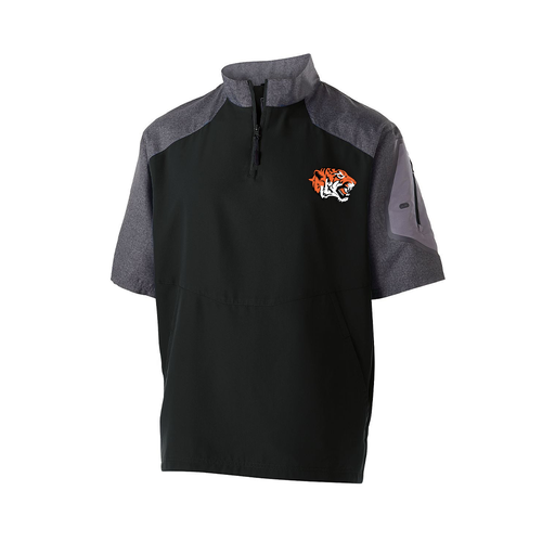 [229545.H05.XS-LOGO1] Men's Raider SS Pullover (Adult XS, Black, Logo 1)