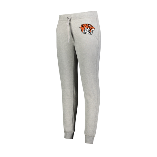 [229748.017.XS-LOGO1] Ladies 60/40 Fleece Jogger (Female Adult XS, Silver, Logo 1)