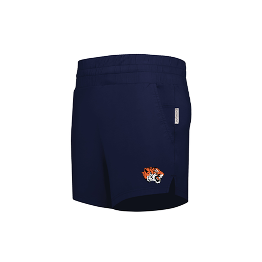 [223704.065.XS-LOGO1] LADIES VENTURA SOFT KNIT SHORTS (Female Adult XS, Navy, Logo 1)