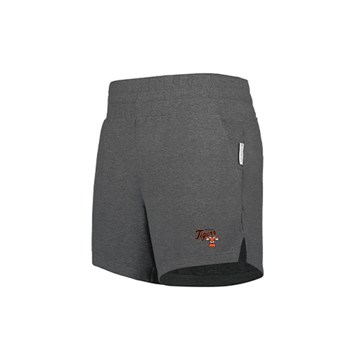 [223704.E83.XS-LOGO2] LADIES VENTURA SOFT KNIT SHORTS (Female Adult XS, Gray, Logo 2)