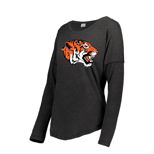 [3077.K94.XS-LOGO1] Ladies LS Ultra-blend T-Shirt (Female Adult XS, Black, Logo 1)